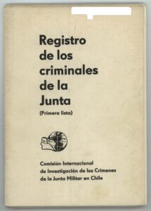 Registro de los criminales de la Junta (Primera lista)