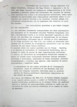 Comunicado del MAPU Obrero y Campesino en Europa