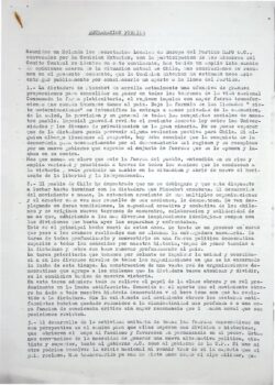 Declaración pública. Comisión Exterior del MAPU Obrero Campesino
