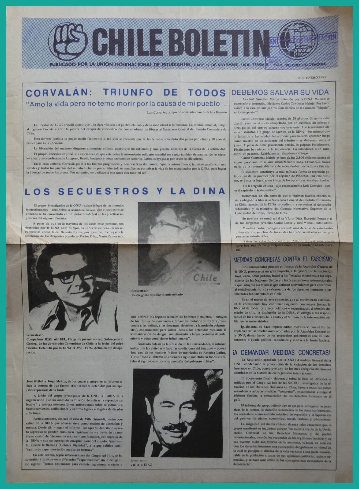 Chile Boletín / Chile Bulletin