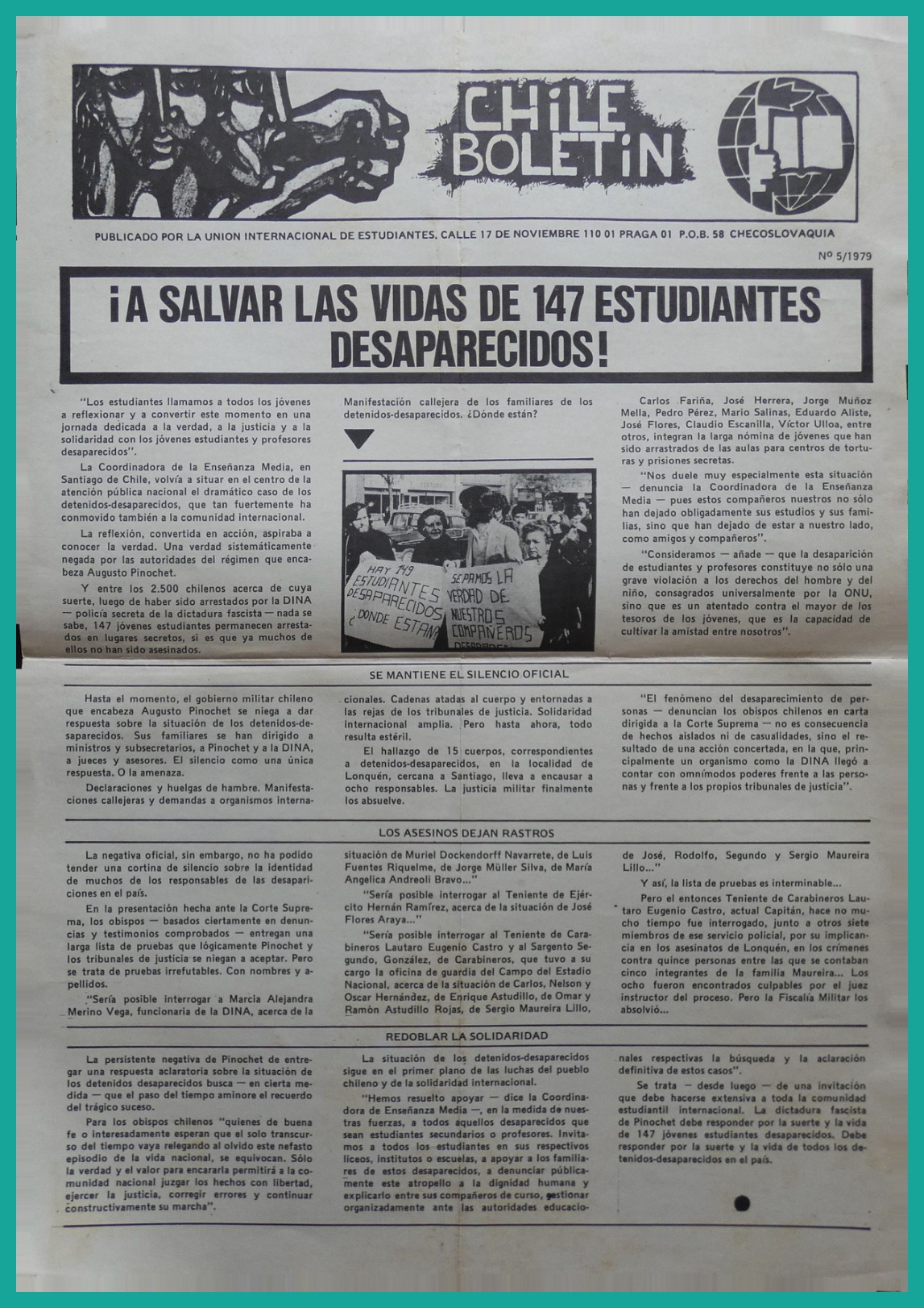 Chile Boletín / Chile Bulletin nº 5 (1979)