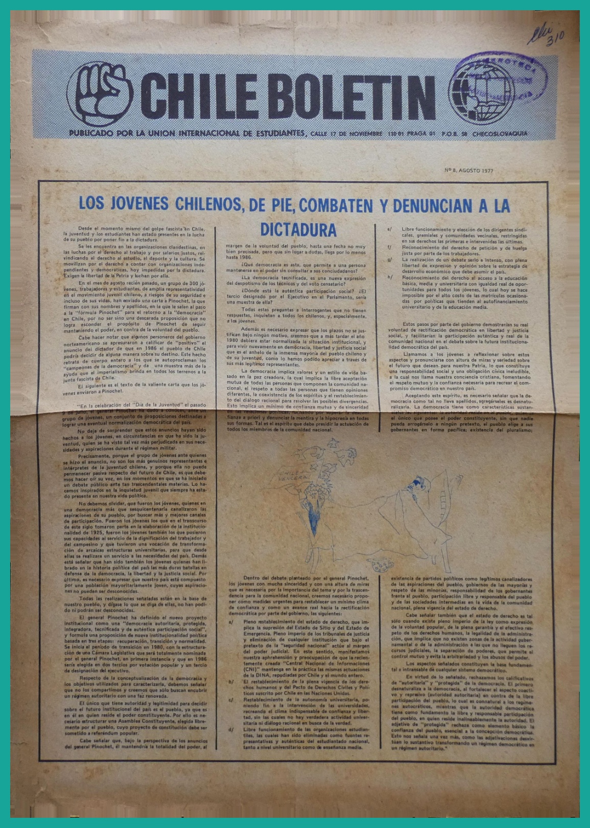 Chile Boletín / Chile Bulletin nº 8 (1977)