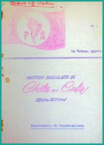 Partido Socialista de Chile en Cuba. Boletín