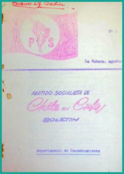 Partido Socialista de Chile en Cuba. Boletín