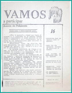 Vamos a participar n°16