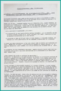 Documento de Trabajo. ¿Cómo entendemos la participación de las mujeres en el período de transición?