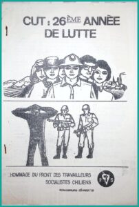 Portada de CUT: 26ème année de lutte, Front des Travailleurs Socialistes Chiliens, Strasbourg, 1979