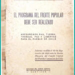 Portada de El programa del Frente Popular debe ser realizado, de Carlos Contreras Labarca, Ediciones del Comité Central del Partido Comunista de Chile, 1940