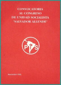 Convocatoria al Congreso de Unidad Socialista «Salvador Allende» (1990), portada